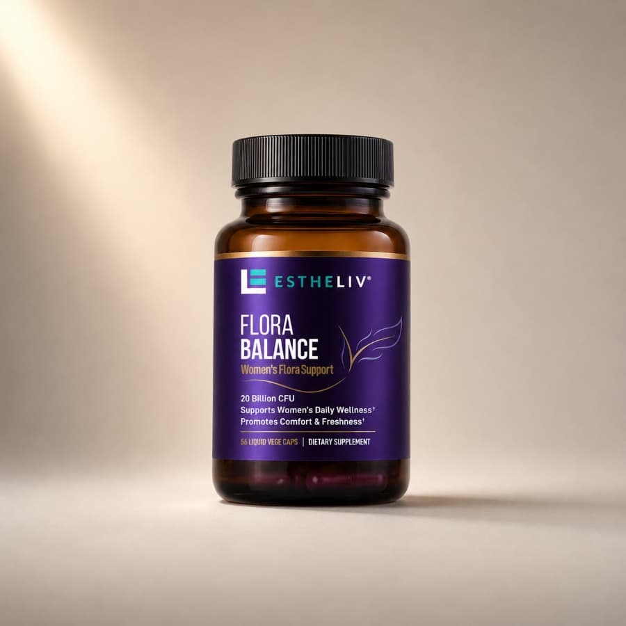 Flora Balance supplement bottle