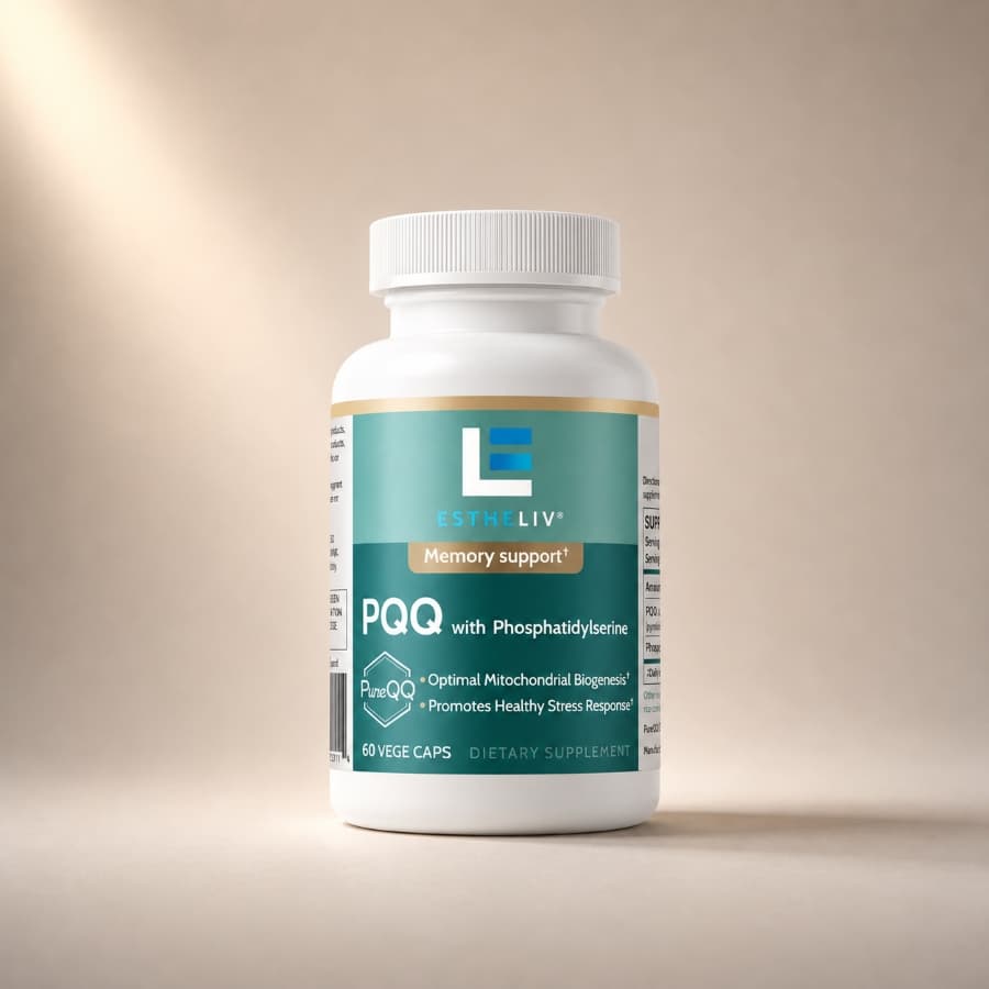 PQQ with Phosphatidylserine supplement bottle
